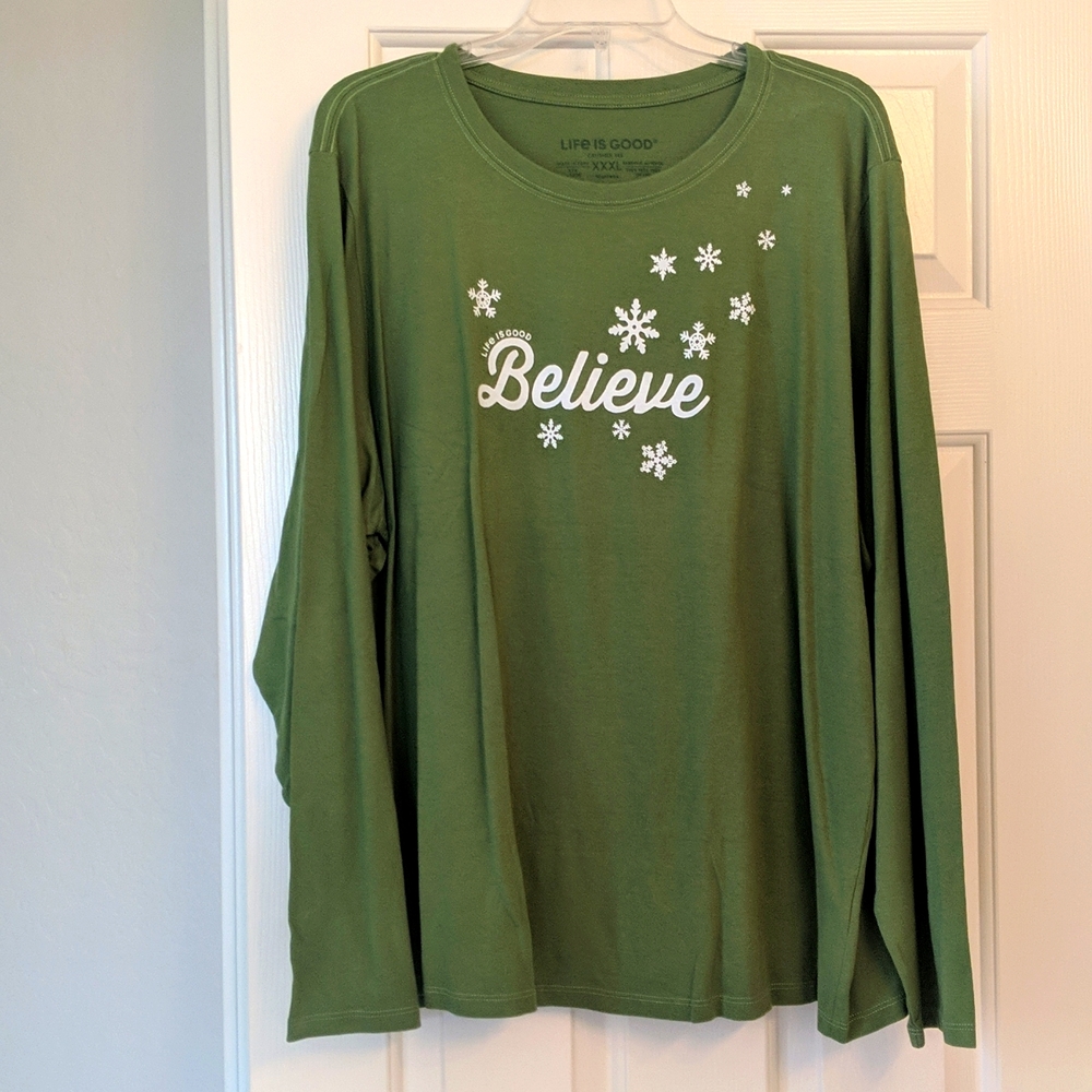 NWT Life is Good Believe Crusher Tee Size 3X